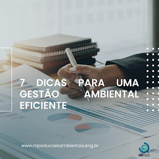 7 DICAS PARA UMA GESTÃO AMBIENTAL EFICIENTE